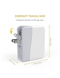 EasyAcc 20W 4A 4-Port USB Wall Charger with Folding Plug and Smart Technology Travel Charger For iPhone 6 Plus, iPad, Samsung Galaxy S6 Edge, Tab