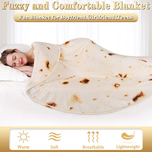 Jorbest Burritos Tortilla Wrap Blanket for Adults and Kids, Double
