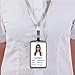 Acctrend Aluminum Badge Holder with Detachable Neck Lanyard, Silver(1PACK)