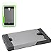 Eagle Cell Hybrid Dual Layer TPU Protective Hard Case Cover for Sharp Aquos Crystal 306SH - Retail Packaging - Black/Grey