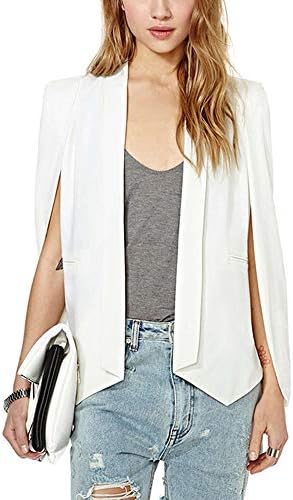 VERO VIVA Women's Business Cape Suits Slim Fit Split Solid Casual Blazer Jackets