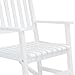 Best Choice Products Indoor Outdoor Traditional Wooden Rocking Chair Furniture w/Slatted Seat and Backrest, White