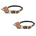 Coastal Pet - Circle T Oak Tanned Leather Round Dog Collar - Comfortable for Dogs with Long Hair or Sensitive Skin - Pet Collar Made from Full-Grain Leather - Tan, 3/8