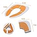 mkool Folding Large Non Slip Silicone Pads Travel Portable Reusable Toilet Potty Training Seat Covers Liners with Carry Bag for Babies, Toddlers and Kids (Orange)