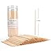 Bamboo Skewers BBQ Natural Bamboo Sticks Appetizers, Cocktails, Caramel, Candy Apple, Corn Dog, Corn Cob, Chocolate Fountain, Kabob, Grill (4 inch -300pcs)