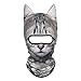 JIUSY 3D Animal Stand Ears Fleece Thermal Hood Balaclava Neck Warmer Face Mask Winter Halloween Party
