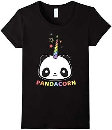Womens Funny Panda Unicorn Pandacorn T Shirt Gifts Small Black