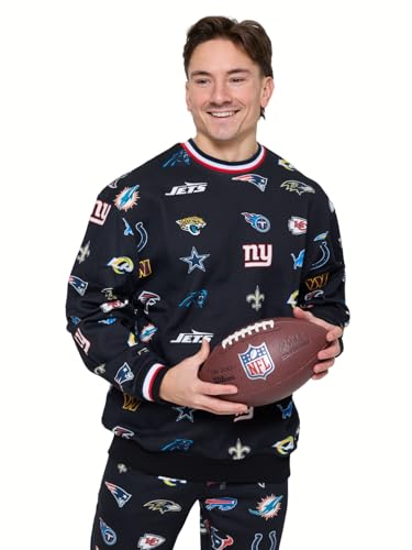 OOSC Mens Nfl Team - Black Sweatshirt, Black, M EU