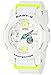 Casio G-Shock Womens BGA180 Glide with Tide Graph Baby-G Series Designer Watch - White/Lime Green/One Size