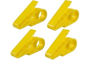 cicina 4 Pack Cigar Clip Holder for Golf Boat Grill,Golf Cart Cigar Stand Golf Cigar Holders for Men, Cigar Minder for Golfers,Boat,Motorcycle,BBQ Grill,Cigar Gifts (Yellow)