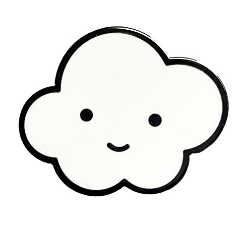 Cute Smiling Cloud Kawaii 1" Enamel Lapel Pin