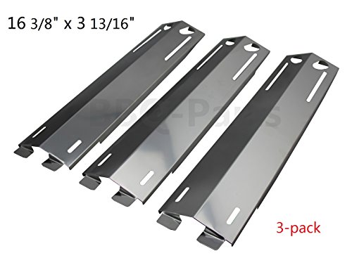 UPC 701142416758, Hongso SPC271 (3-pack) Stainless Steel Heat Plates, Heat Shield, Heat Tent, Burner Cover, Vaporizor Bar, and Flavorizer Bar Replacement for Select Gas Grill Models by Grand Cafe, Grill Chef and Others (16 3/8