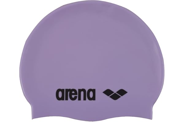 Arena Classic Unisex Soft Silicone Swim Cap for Women and Men, Intensive Training Comfortable Non-Slip Long Hair Swimming Hat