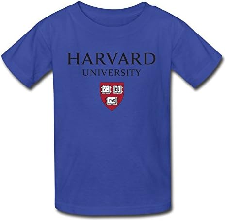 Ambom Youth Harvard University Kids Boys And Girls Short Sleeves T-Shirt XL RoyalBlue