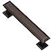 Southern Hills Oil Rubbed Bronze Cabinet Drawer Pulls - 4 Inch Hole Spacing (Pack of 25) Oiled Bronze Kitchen Hardware Cabinet Handles - SHKM005-ORB-25