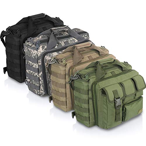 Sealantic Tactical Gun Range Bag，Pistol Shooting Duffle Bag，Padded