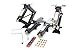 Red Hound Auto Quantity 4 24 in. RV Stabilizer Scissor Leveling Jacks with Handle, Screws, Drill Socket and Level 5000 Pound (2.5 Ton Each)