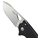 CRKT Batum EDC Folding Pocket Knife: Outdoor Everyday Carry, Satin Blade with Finger Choil, Thumb Slot Open, Frame Lock Stainless Handle, Reversible Pocket Clip 5453