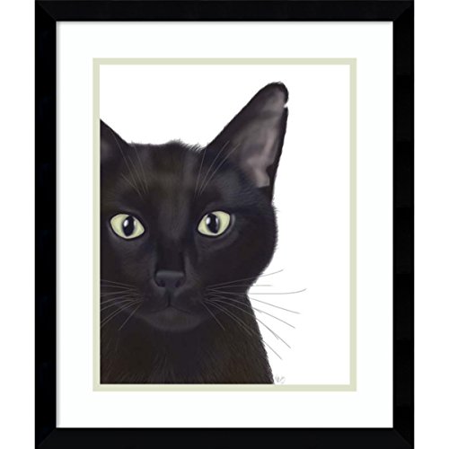 Spunky Cute and Playful Black Cat Wall Art Home Wall Art Decor