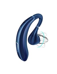 Un solo auricular inalámbrico, un auricular Bluetooth, un auricular inalámbrico, un auricular inalámbrico, una carga rápida de 5 minutos, un auricular en la oreja para el teléfono móvil, teléfono inteligente, Mp4 (azul)