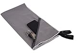 Travel Microfiber Towel Set of 2 - Fast Drying Super Absorbent Beach Towel - Best Lightweight Microfiber Yoga Towel - Sports Workout Swim Camp Outdoor Towel - Body Hand Face Towels For Women Men