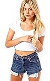 Vivian's Fashions Top - Crop Top, Short Sleeve