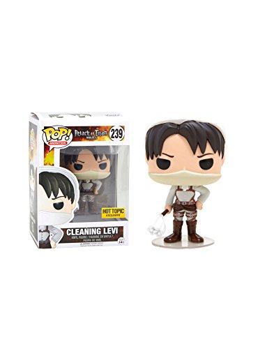 Funko Pop Animation #239 Cleaning Levi Attack on Titan Hot Topic Exclusive
