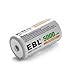 EBL 5000mAh Ni-MH Rechargeable C Batteries, 10 Pack