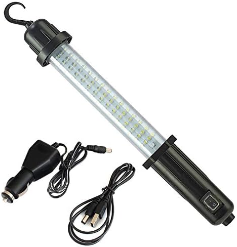 Super Bright 60 LED Cordless Rechargeable Worklight Torch with USB Charger + Magnetic Mounting Bracket