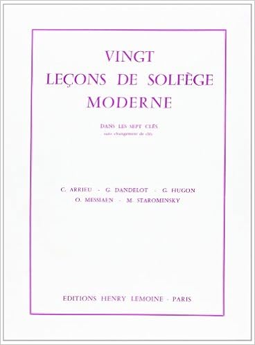 Amazon Fr 20 Lecons De Solfege Moderne Dans Les 7 Cles Avec Accompagnement Claude Arrieu Georges Dandelot Georges Hugon Olivier Messiaen Livres