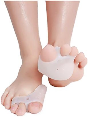 Heeku Gel Toe Separator Silicon Toe Spacer Hallux Valgus Corrector for Men and Women (1 Pair)