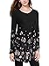 BAISHENGGT Women's Flared Comfy Loose Fit Tunic Top X-Large T06 Black #2