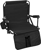 Trademark Innovations Stadium Chair with Hooks/Arm Pads/Leg Padding