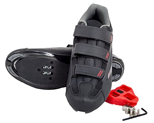 tommaso strada 100 dual cleat compatible road touring cycling spinning shoe