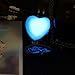 Dazzle flash Glow in The Dark Best Friend Heart Locket Necklaces for Girls N302-1