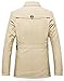 Sawadikaa Men's Single-Breasted Cotton Lightweight Jacket Windbreaker Wind Trench Coat Outdoor Jacket