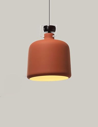 Suspension Classique En Metal Orange Lustre Industriel Design
