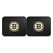 FANMATS 12407 NHL Boston Bruins Back Row Utility Car Mats - 2 Piece Set, 14in. x 17in., All Weather Protection, Universal Fit, Deep Resevoir Design, Molded Team Logo