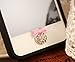 Big Mango Cute Pink Bow Round Iphone Home Return Key Button Sticker / Cell Phone Charms for Apple Iphone 5 5s 5c Iphone 4 4s Ipod Touch Ipad 2 iPad 3 iPad 4 iPad Air Tablet Replace Replacement