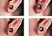 Bundle Monster Titanium Black Stainless Steel Barbell Crystal Earrings 8pc Mens