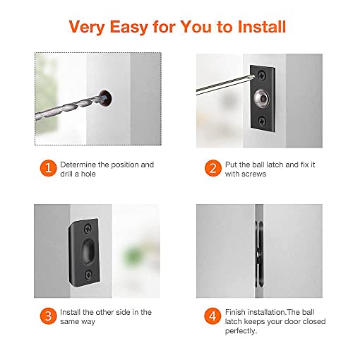 Closet Door Ball Catch Hardware Jiayi 2 Pack Adjustable Ball Catch