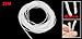 Uxcell a13032800ux0333 Clear White 3mm Outer Dia 29M Polyethylene Spiral Cable Wire Wrap Tube