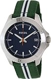 FOSSIL Retro Traveler Three Hand Nylon Watch Green