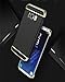 CROSYMX Galaxy S8 Plus Case, Thin and Slim Hard 3 in 1 Stylish Cover Matte Surface with Electroplate Frame Back Cover for Samsung Galaxy S8 Plus (6.2'')(2017) - Black