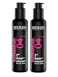 Redken Satinwear 04 thermal smoothing blow-dry lotion pack of 2, 5 Ounce. Black