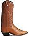 Old West Men's Fancy Stitched Ostrich Print Cowboy Boot Pointed Toe Cognac 9 D(M) US
