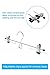 JS HANGER Pants Hangers 12 Pack Multi Stackable Add on Trousers Hangers Heavy Duty Space Saving Skirt Hangers with 2-Adjustable Clips, Chrome + Black