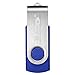 MECO 10Pcs 2GB 2G USB 2.0 Flash Drive Memory Stick Fold Storage Thumb Stick Pen Swivel Design Blue