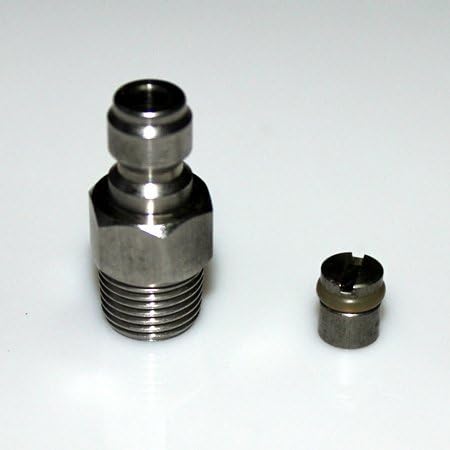 Outdoor Guy Tank regulator HPA/N2 One Way Foster Stainless Steel Fill Nipple Kit