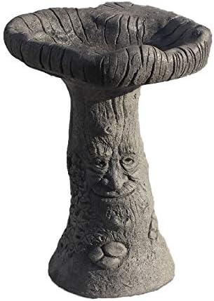 Green Man Bird Bath, Stone Garden Ornament, Decor, Made in Cornwall, Cornwall Stoneware Company, Birdbath, Bird feeder, Gift Idea